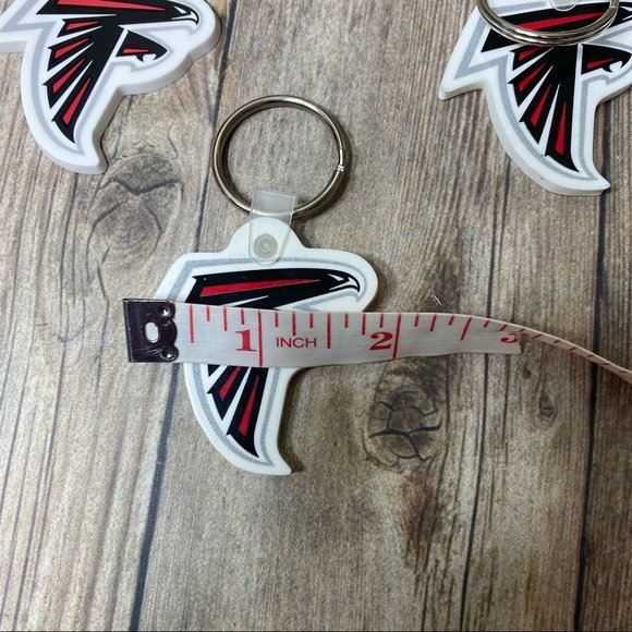 Atlanta Falcons NFL Stickers, Key Rings, Wrist Band, Magnet Fan Collectors Lot - Picture 6 of 7
